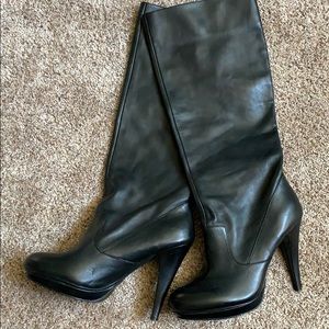 BCBG Knee High Leather Boots